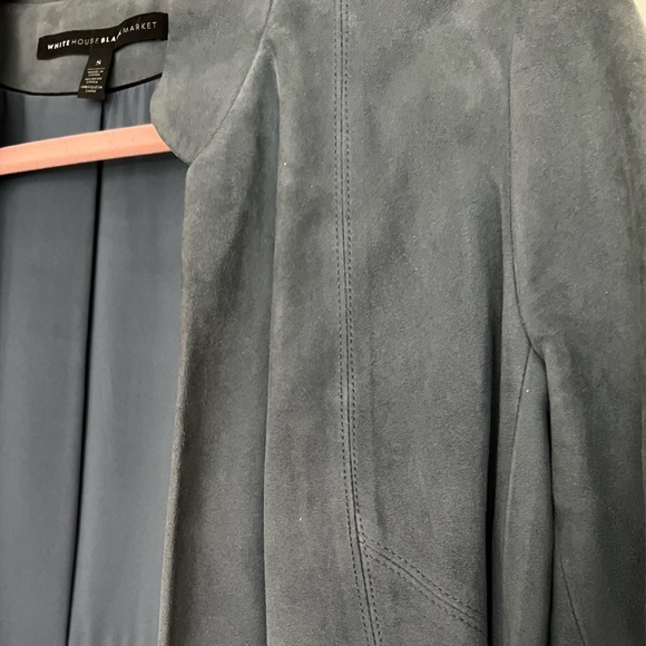 WHBM Blue Suede Jacket - Picture 2 of 7